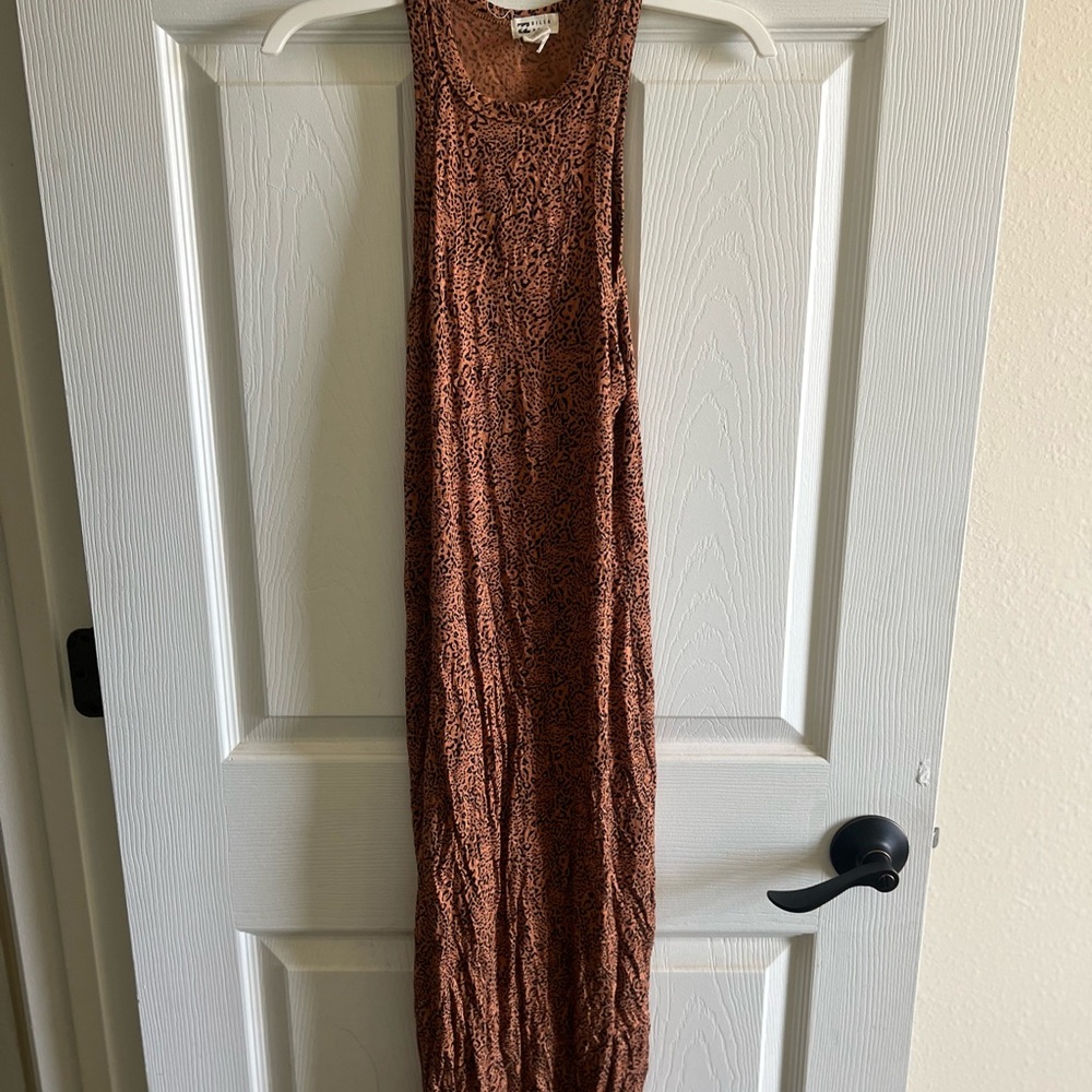 Leopard Print Sleeveless Maxi